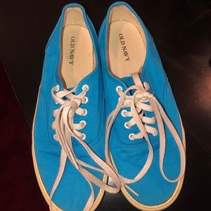 Blue low top old navy vans